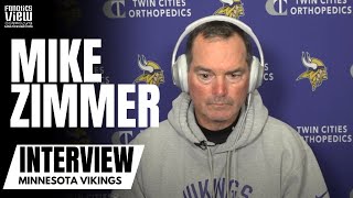 Mike Zimmer Talks Russell Wilson, Seahawks, Starting 2 Rookie Corners & Recaps Texans Win