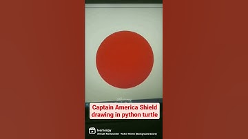 How to Draw Captain America Shield Using Python Turtle | Captain America | Chris Evans | Learnonpy |