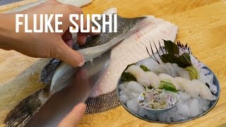 How to Fillet Fluke &amp; Flounder for Sushi and Sashimi (Part 1) | (比目鱼寿司)