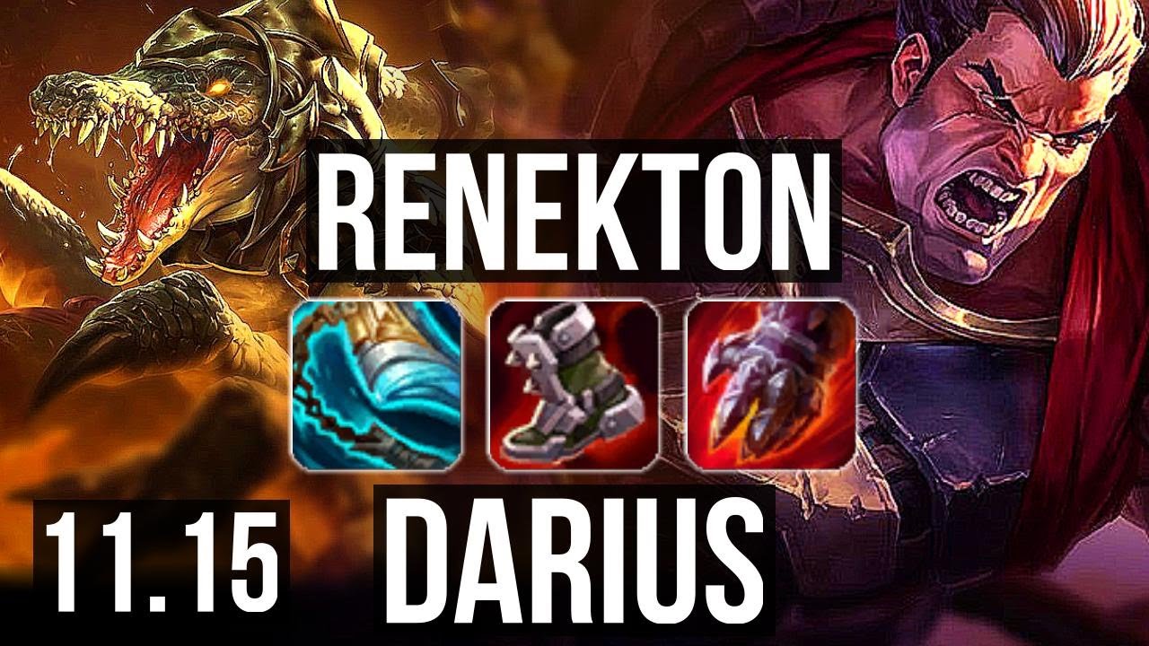 RENEKTON vs DARIUS (TOP) | 2700+ games, 1.7M mastery, 9/3/11, Godlike