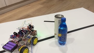 Arduino避障循跡自走車測試1