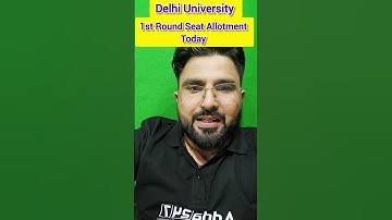 Delhi University 1st Round Seat Allocation Today 🔥#shorts