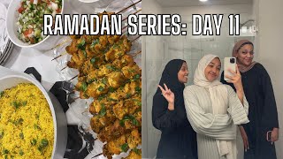 Ramadan Series | Day 11 | Cooking Mediterranean for Iftar, Friend Tries on Hijab, Taraweeh & Dessert