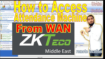 ZKTECO middle east Time Attendance machine Access from WAN Installation Configuration urdu tutorial