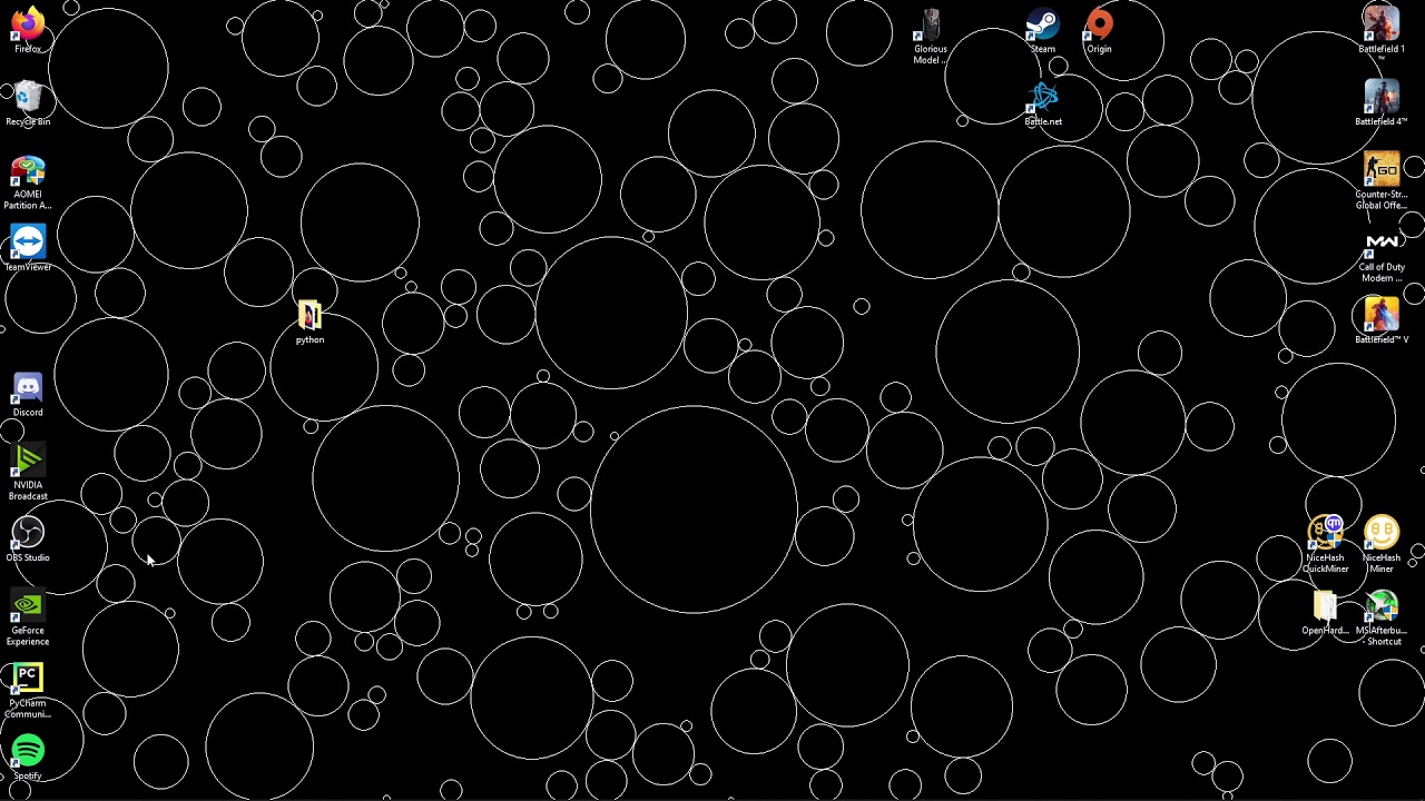 Pygame as Wallpaper - YouTube