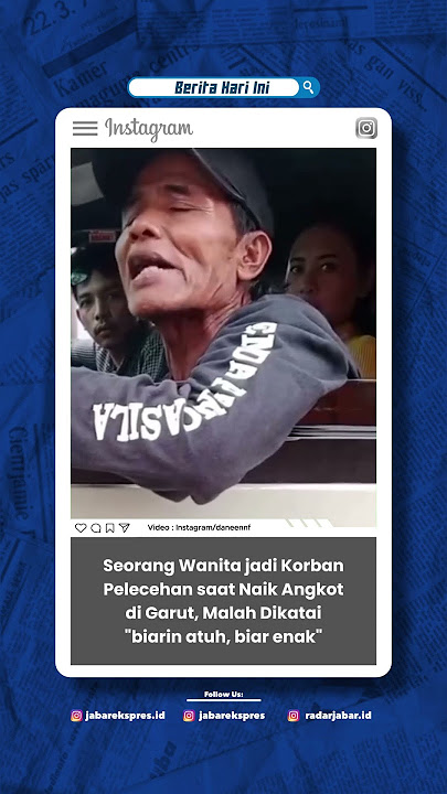 VIRAL! SEORANG WANITA DILEC3HKAN DI ANGKOT GARUT