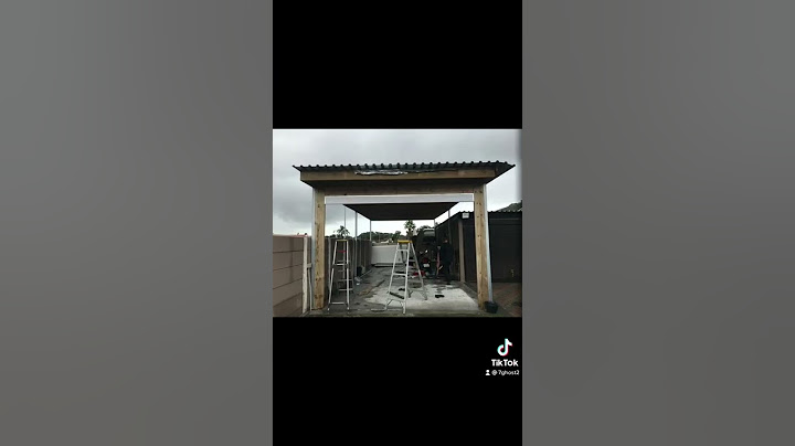 Carport turned into a garage