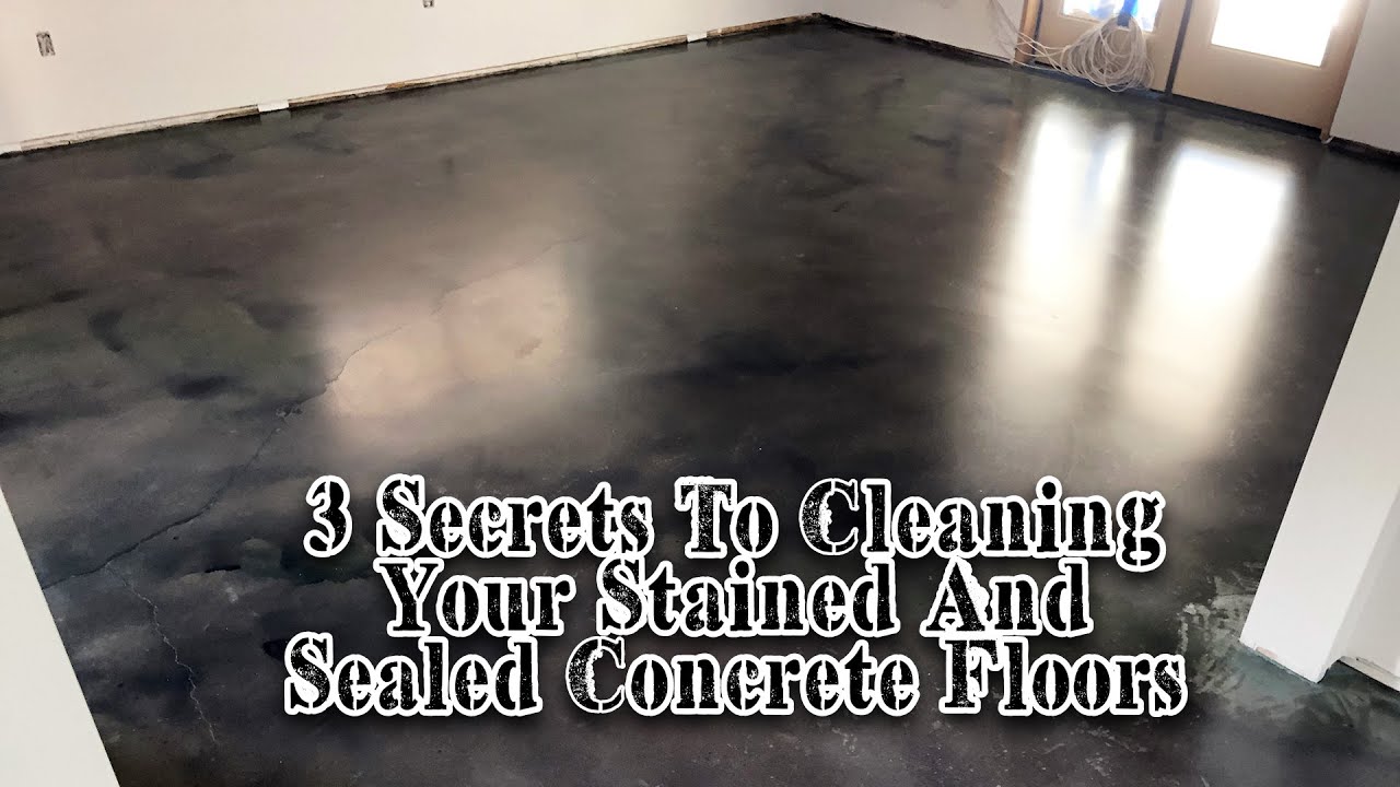 Stained Concrete Floor Cleaner YouTube