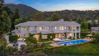 This $8,200,000 Pacific Palisades custom-built traditional-style estate is an entertaining paradise