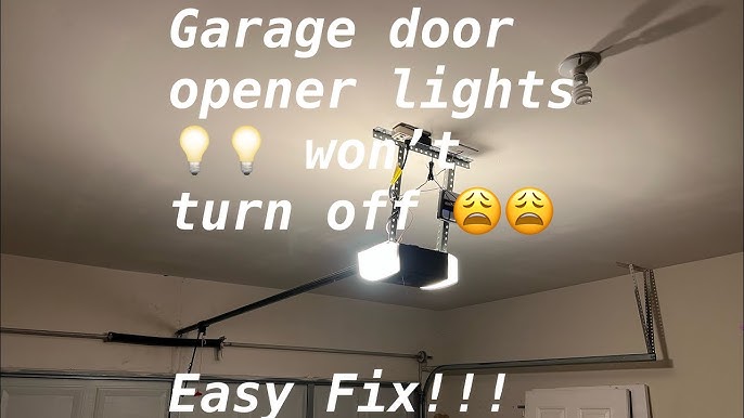 Garage Door Lights Won't Turn Off: Quick Fixes