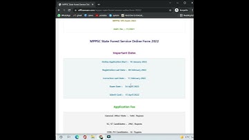 MPPSC State Forest Service Online Form 2022 | #onlineexam #offlineexam #shorts