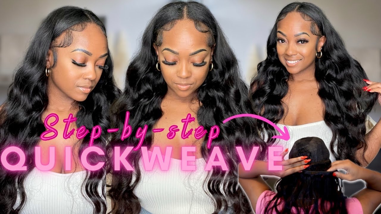 How-to do a LIQUID CAP quick weave, That molding gel is something serious.  Hair Brazilian Deep Wave Bundles 16 18 20 20 Code: IG7 for Extra 7%  OFF😍❤️, By Julia Hair