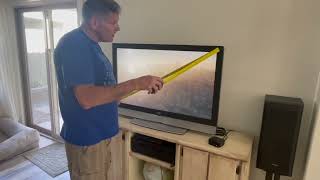 How to Measure a TV for Size for an Entertainment Center