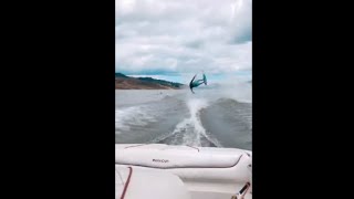 Water Skiing Front Flip Failed Attempt