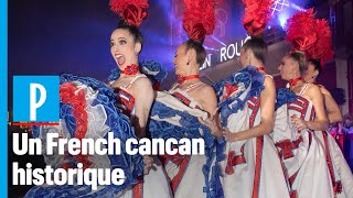 Le Moulin Rouge a offert un French cancan dans la rue pour fêter ses 130 ans