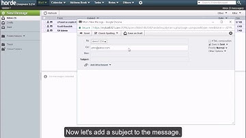 horde Webmail - How to Write an Email