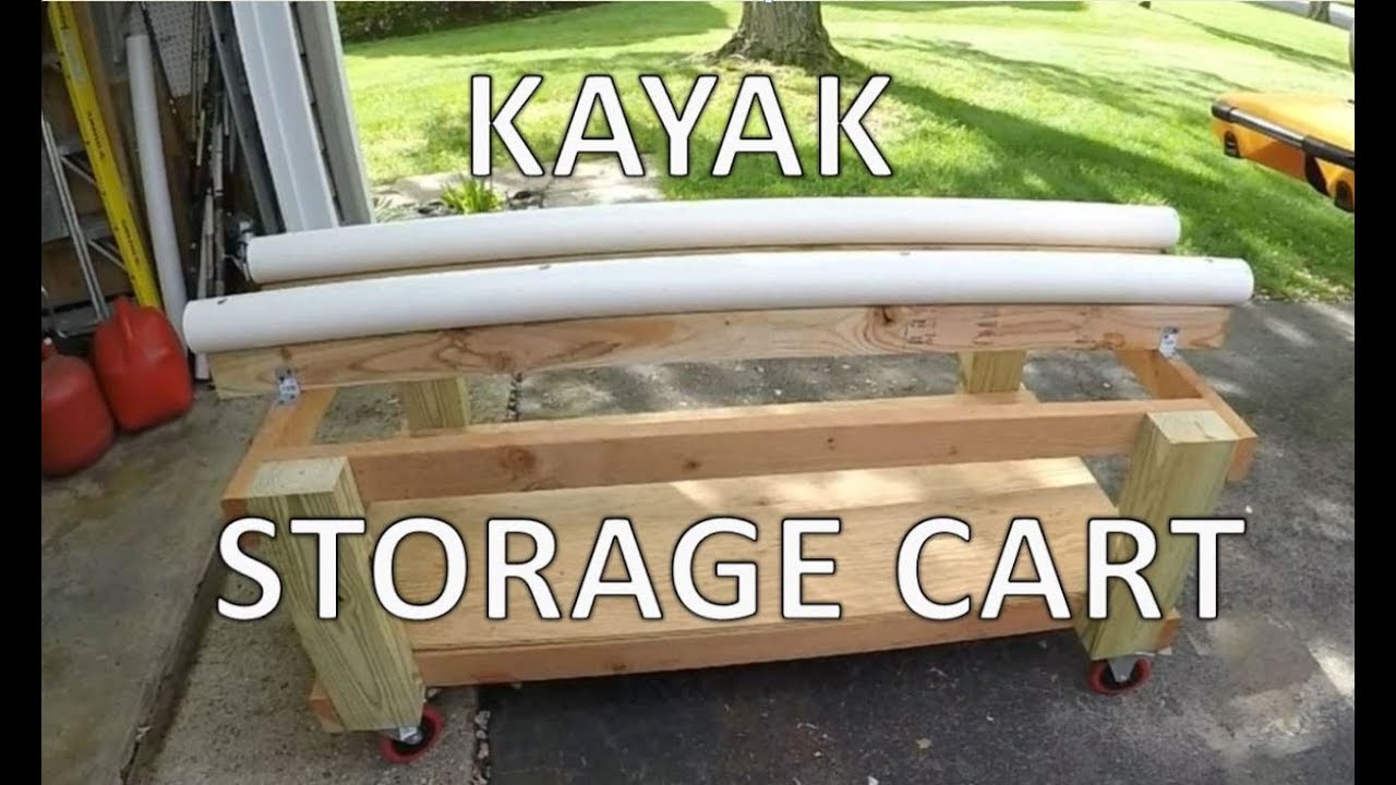Kayak Storage Cart Build - DIY Kayak Cart - YouTube