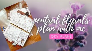 Neutral florals plan with me :)