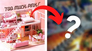 Customizing an UGLY PINK Dollhouse!