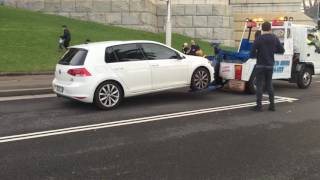 Car Getting Dragged Out Of Clearway In The Rocks