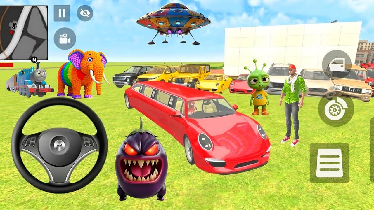 Bike car game Franklin vs Indian Police Mahindra Thar race