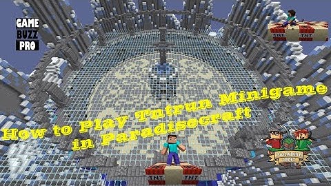 How To Play TNTRUN MiniGame in Minecraft | ParadiseCraft Server | Game Buzz Pro