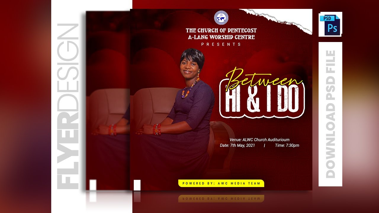 How To Make A Church Flyer With Pictures Photoshop Tutorial YouTube