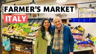 Italy's Local Farmer Market Tour | Central Market Of Florence | Italy Travel Hindi Vlog | सब्जी मंडी