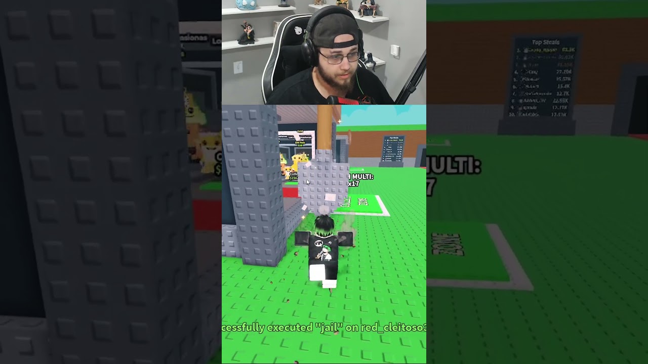 scammer se deu mal  #roblox  #stealabrainrot