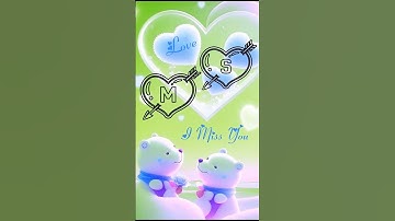 #shorts #MS Couple Name Status❤️||Name art Video😍||Whatsapp status💘||2023  #ms_creation243