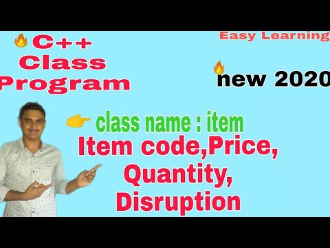C++ class program || Item Code, price , description , quantity as privet