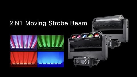 LED Motorized 2IN1 Beam Strobe Moving Head Bar Light with RGBW Beam and Pixel Mapping Strobe
