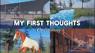 MY FIRST THOUGHTS ON STRIDEWAY!!! //voiced//  *my opinions*