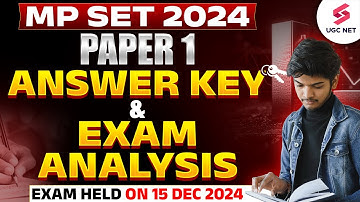 MP SET ANSWER KEY 2024 | MP SET PAPER 1 ANSWER KEY | MP SET PAPER 1 ANALYSIS 2024 By Priti Ma