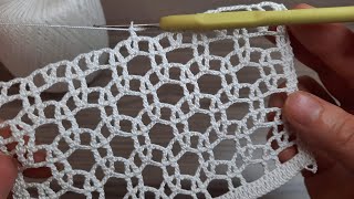 Wonderful💥 Very Very Beautiful Crochet Pattern Knitting Tutorial for beginners Çok Kolay Tığ işi