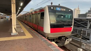 普通東京行きE233系　京葉線海浜幕張駅発車