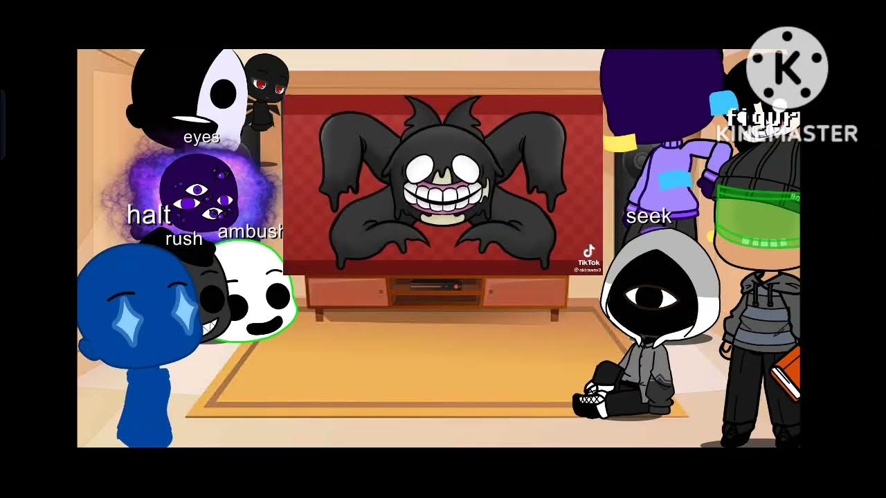 doors monster react to memes pt7 YouTube