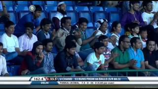 unmukt chand's brilliant inning against himachal in vijay hazare trophy 2017