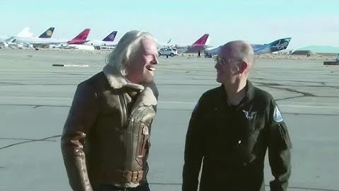 Richard Branson aims to beat Jeff Bezos to space
