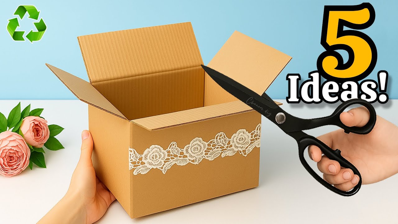 ✨ Расслабьтесь и Творите: 5 Умных Картонных DIY Идей для Экономии и Украшения Дома 🏡💡