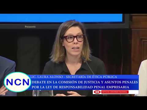 Laura Alonso - Responsabilidad penal empresaria, Comisiòn de Justicia y Asuntos Penales