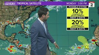 Tropical Update: Tropical Wave in Atlantic has low chance for development