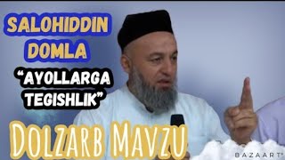 Salohiddin domla maruzalari | 8 toifa ayollar haqida