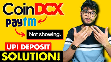 CoinDCX UPI deposit Problem SOLUTION | CoinDCX Paytm deposit not Showing | CoinDCX paytm deposit