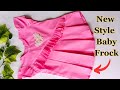 New style  summer baby frock cutting and stitching tutorial step by step 