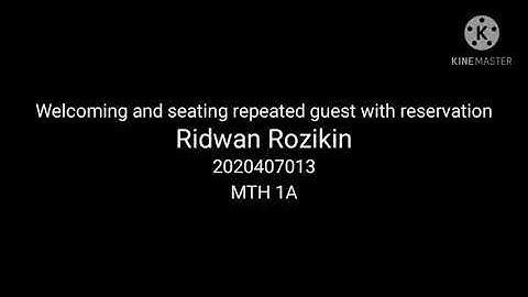 Welcoming and Seating Repeated Guest with Reservation