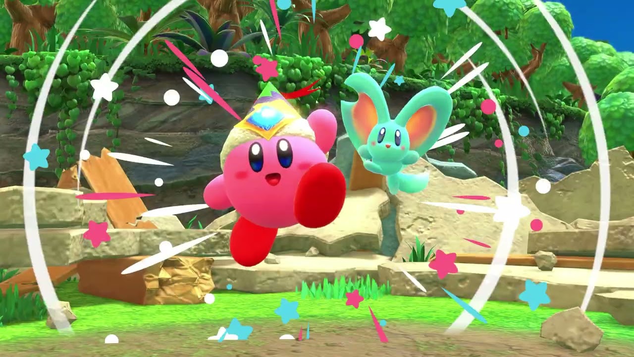 Kirby forgotten land  красивая игрушка для детей с родителями!!
