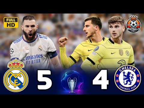 بنزيما يصنع التاريخ ويطرد تشيلسي خارج دوري أبطال أوروبا 2022 ريال مدريد 5 4 تشيلسي 