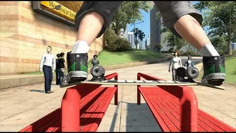 Skate 3 - Double rail dark slide