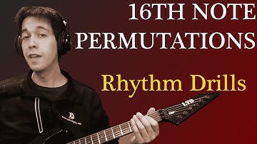 Rhythm Lesson for Metal Guitar - Counting 16th note variations